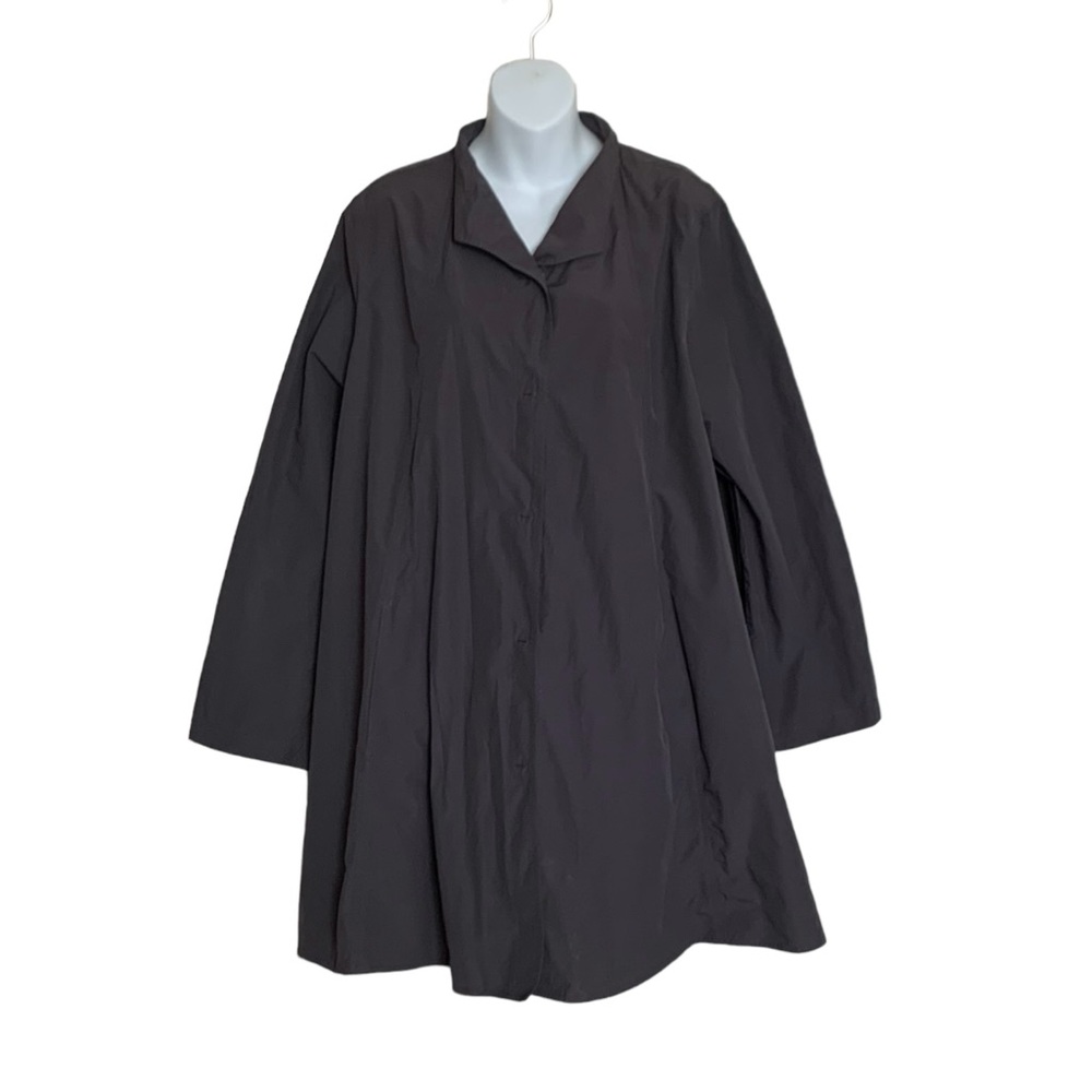 Eileen Fisher Women's Organic Cotton Blend Windbreaker Coat Jacket,XL